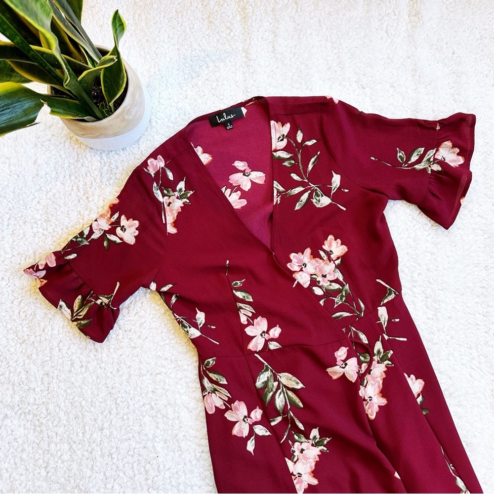 New! Lulus wrap maxi dress - Picture 1 of 6